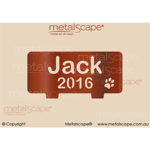 Metalscape - Metal Garden Art - Gardenscape -Pet Memorial  Plaque