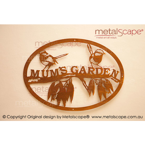Metalscape - Metal Garden Art - Gardenscape -Branch and Wrens - Mums Garden