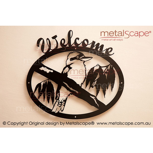 Metalscape - Metal Garden Art - Gardenscape -Kookaburra - Welcome Oval