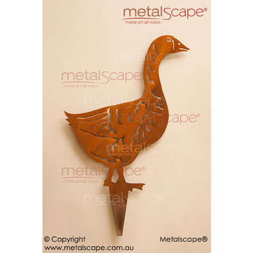 Metalscape - Metal Garden Art - Gardenscape -Goose on spike