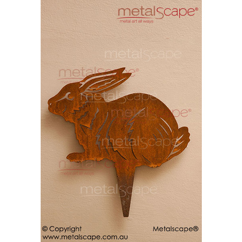 Metalscape - Metal Garden Art - Gardenscape -Rabbit on spike