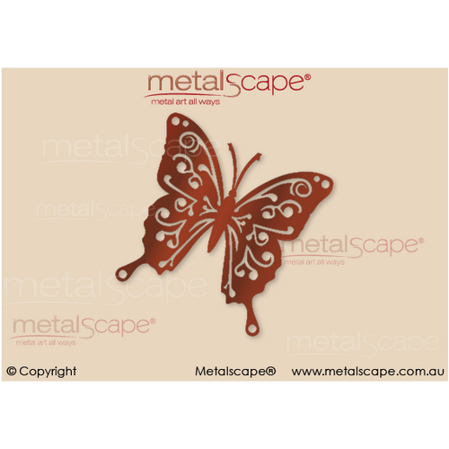 Metalscape - Metal Garden Art - Gardenscape -Butterfly Wall Mount