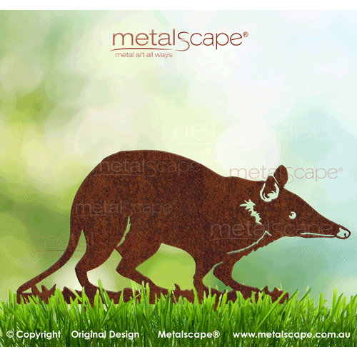 Metalscape - Metal Garden Art - Gardenscape -Long-nosed Bandicoot  on spikes