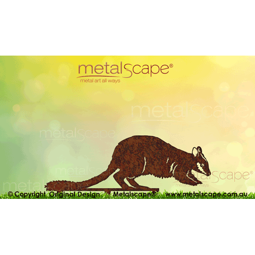 Countryscape - Metalscape - Metal Art - Farm-Brush-tailed Rock Wallaby - Juvenile Crawling