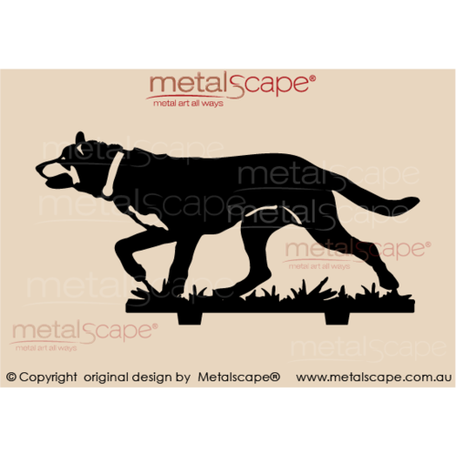 Metalscape - Metal Garden Art - Gardenscape -Kelpie Stalking - Life Size