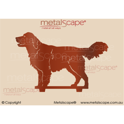 Metalscape - Metal Garden Art - Gardenscape -Golden Retriever - Medium