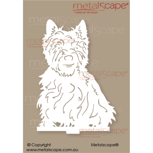 Metalscape - Metal Garden Art - Gardenscape -West Highland Terrier - White