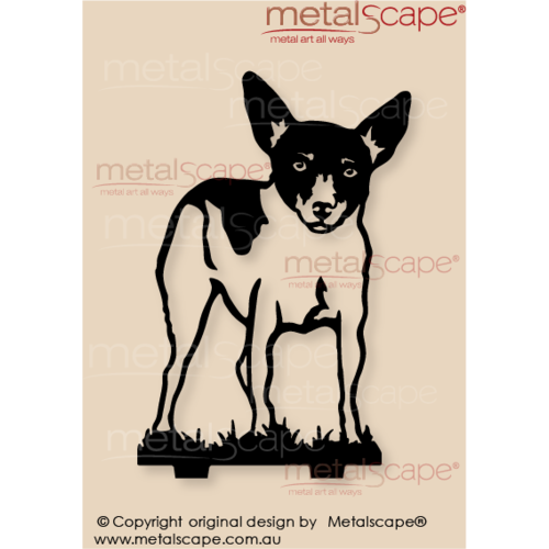 Metalscape - Metal Garden Art - Gardenscape -Fox Terrier Life Size