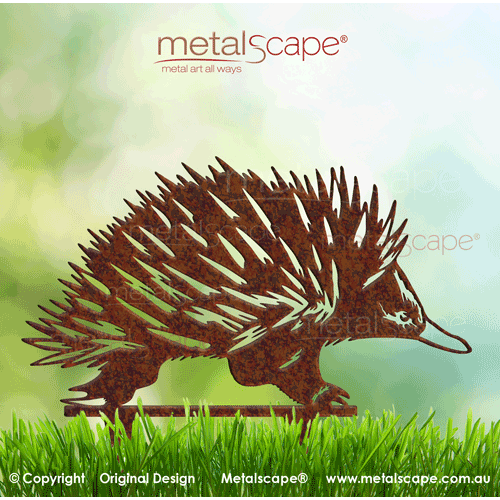 Metalscape - Metal Garden Art - Gardenscape -Echidna on spike