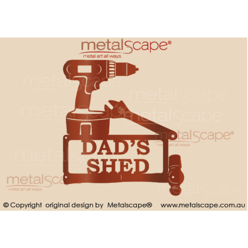 Metalscape - Metal Garden Art - Gardenscape -Custom Work Shed Sign