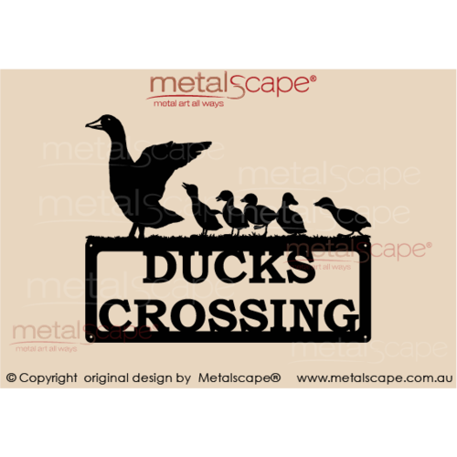 Ducks Crossing Sign