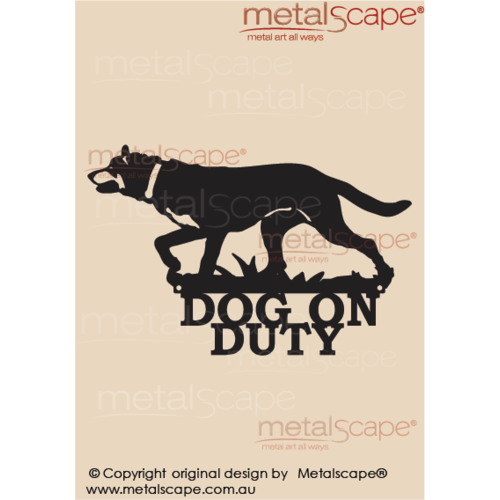 Metalscape - Metal Garden Art - Gardenscape -Dog on Duty Kelpie