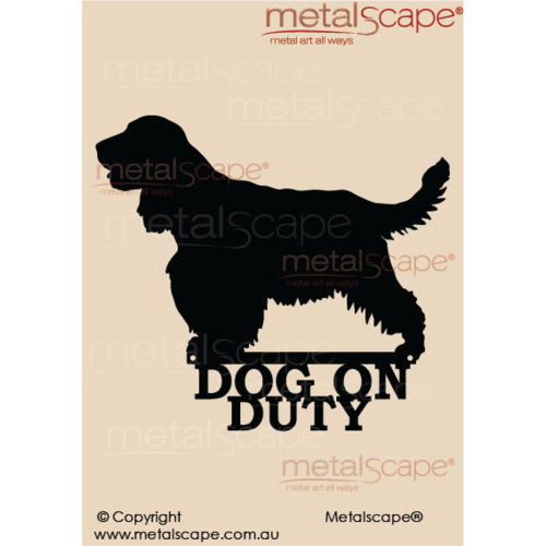 Metalscape - Metal Garden Art - Gardenscape -Dog on Duty English Cocker Spaniel