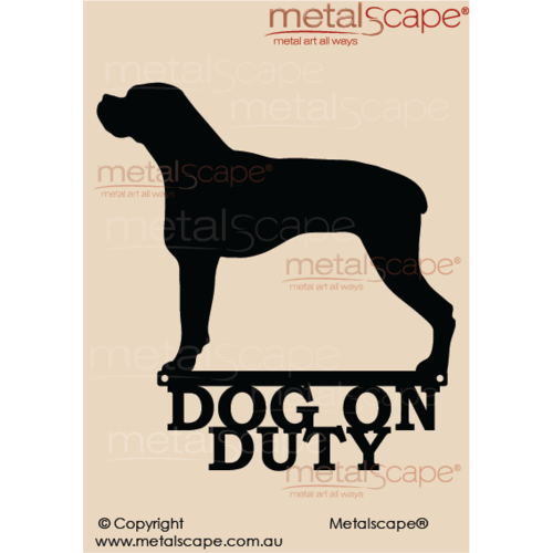 Metalscape - Metal Garden Art - Gardenscape -Dog on Duty Boxer