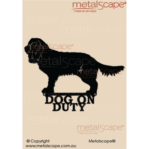 Metalscape - Metal Garden Art - Gardenscape -Dog on Duty Cavalier