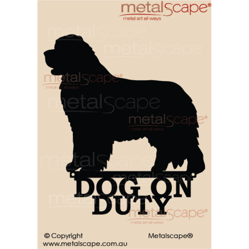 Metalscape - Metal Garden Art - Gardenscape -Dog on Duty Newfoundland