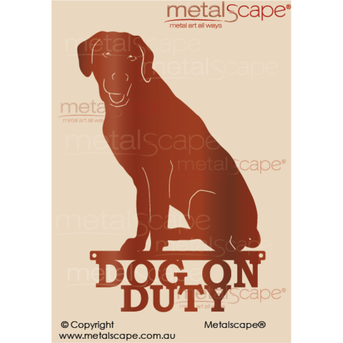 Metalscape - Metal Garden Art - Gardenscape -Dog on Duty Rhodesian Ridgeback