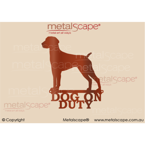 Metalscape - Metal Garden Art - Gardenscape -Dog on Duty German Short haired Pointer