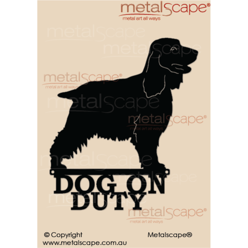 Metalscape - Metal Garden Art - Gardenscape -Dog on Duty - English Cocker Spaniel