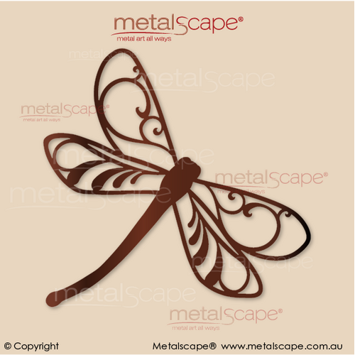 Metalscape - Metal Garden Art - Gardenscape -Dragonfly Detailed Wings - Ornament