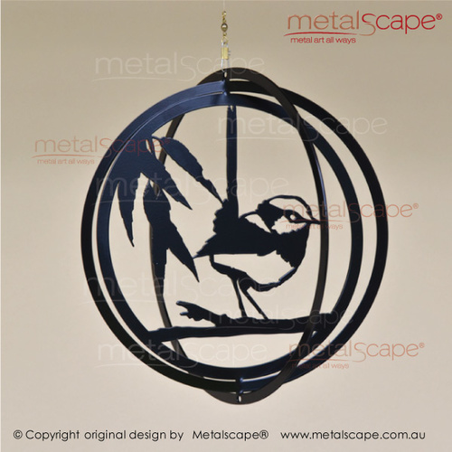 Metalscape - Metal Garden Art - Gardenscape -Windcatcher Wren 3 - Rust