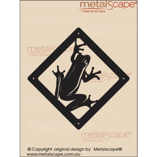 Metalscape - Metal Garden Art - Gardenscape -Wall Plaque - Frog