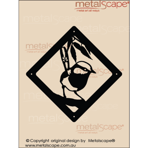 Metalscape - Metal Garden Art - Gardenscape -Wall Plaque - Wren