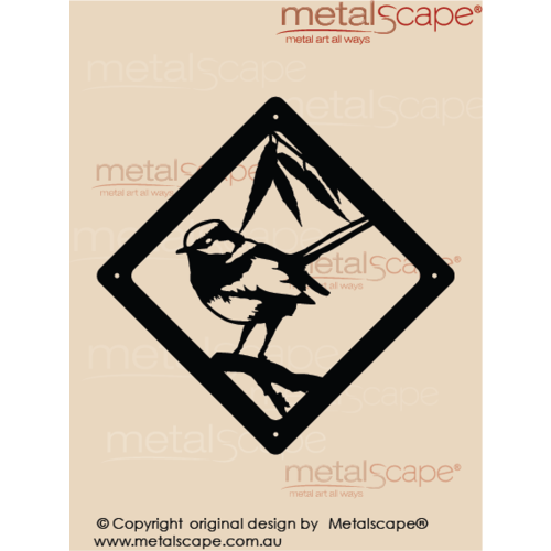 Metalscape - Metal Garden Art - Gardenscape -Wall Plaque - Wren 2