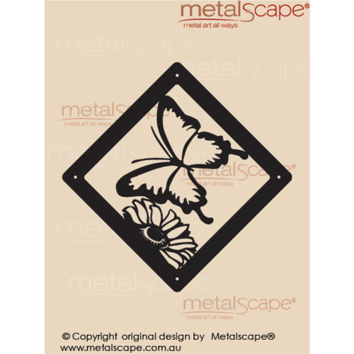 Metalscape - Metal Garden Art - Gardenscape -Wall Plaque - Butterfly