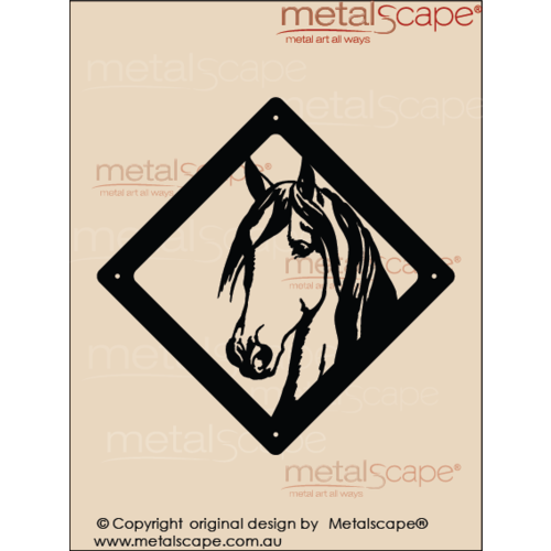 Metalscape - Metal Garden Art - Gardenscape -Wall Plaque - Horse Head