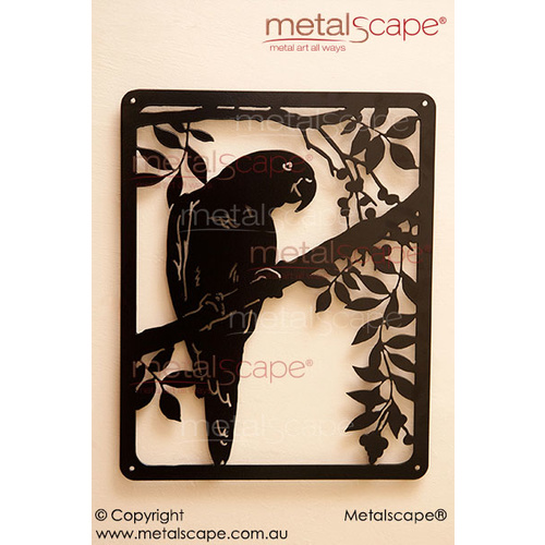 Metalscape - Metal Garden Art - Gardenscape -King Parrot & Lilly Pilly Tree Wall Art