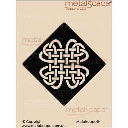 Metalscape - Metal Garden Art - Gardenscape -Small Celtic Knot 2 Wall Plaque