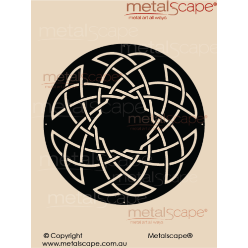 Metalscape - Metal Garden Art - Gardenscape -Celtic Circle Wall plaque