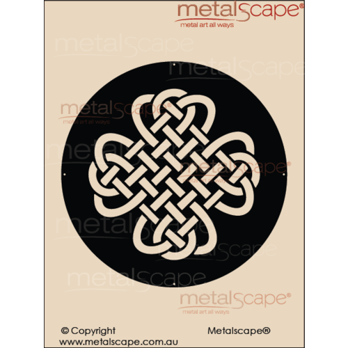 Metalscape - Metal Garden Art - Gardenscape -Wall plaque circle Celtic Knot