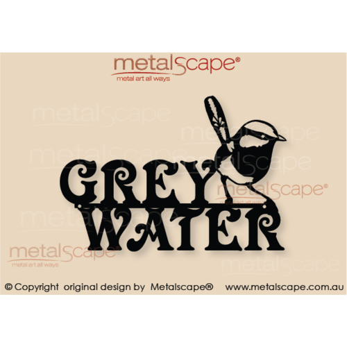 Metalscape - Metal Garden Art - Gardenscape -Grey Water - Wren