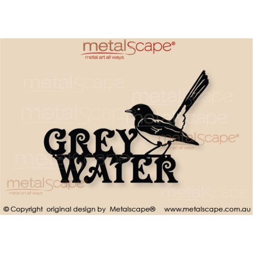 Metalscape - Metal Garden Art - Gardenscape -Grey Water - Wagtail