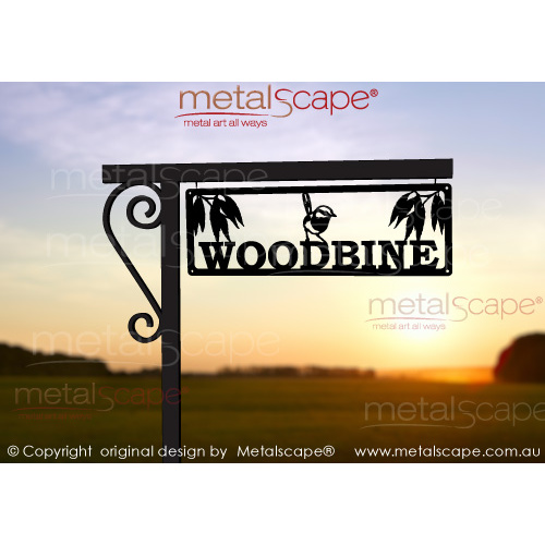 Metalscape - Farm Property Signs-Mounting Bracket for SMALL Thin Signs 