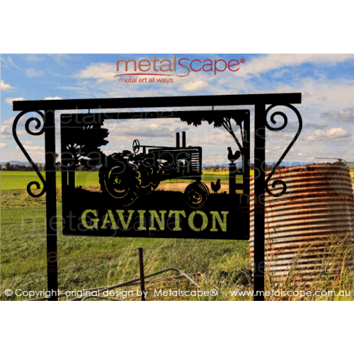 Metalscape - Farm Property Signs-Mounting Bracket for LARGE signs 
