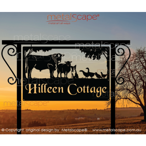 Metalscape - Farm Property Signs-Mounting Bracket for MEDIUM signs 