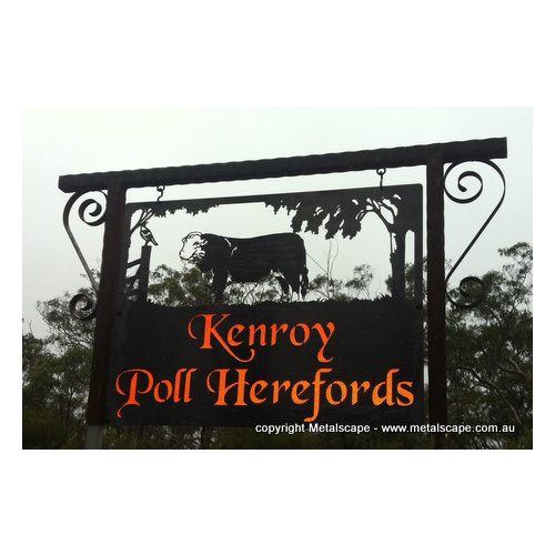 Metalscape - Farm Property Signs-Mounting Bracket for Medium signs 2 Lines
