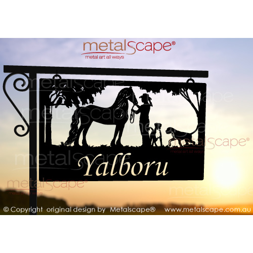 Metalscape - Farm Property Signs-Medium Mounting Bracket for Landscape Signs