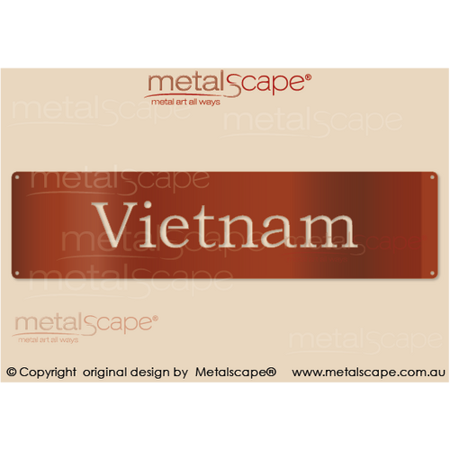 Metalscape - Anzac-"Vietnam"  - ANZAC Wall Plaque