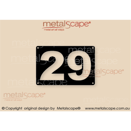 Metalscape - Metal Garden Art - Gardenscape -Cut Out Lettering Rectangle Plaque