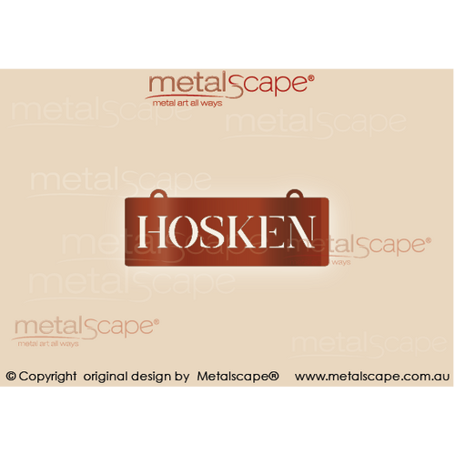 Metalscape - Farm Property Signs-Small Property Sign   Classic Cut - 1 Line
