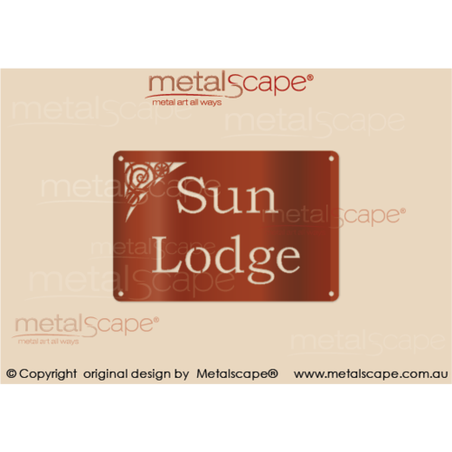 Metalscape - Farm Property Signs-Extra Small House Sign - Classic Cut 