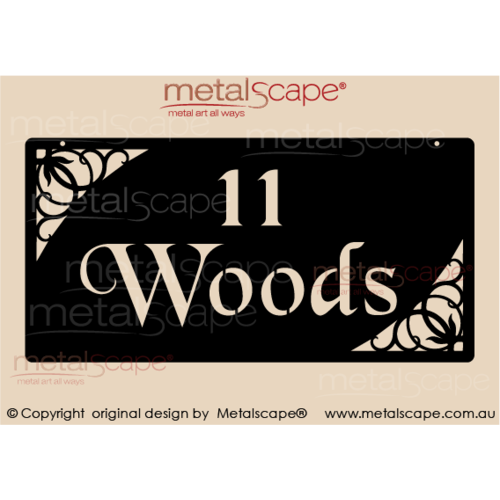 Metalscape - Farm Property Signs-Small Property Sign - Classic Cut - Up to 2 lines