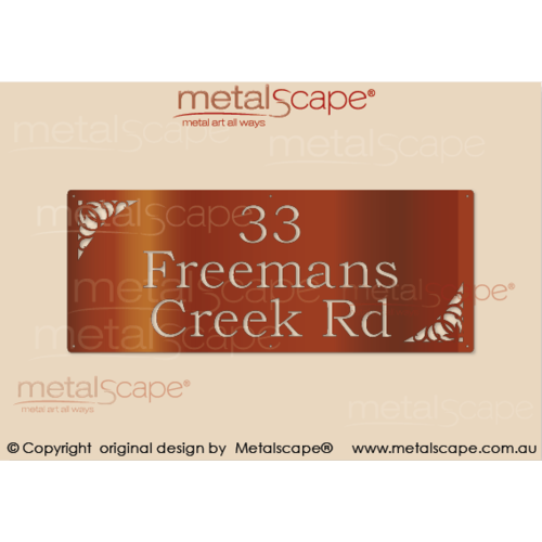 Metalscape - Farm Property Signs-Large Property Sign - Classic Cut - Up to 3 Lines