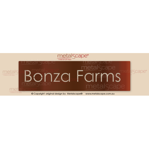 Metalscape - Farm Property Signs-Extra Large Property Sign - Classic Cut style