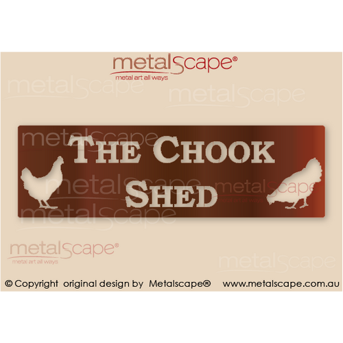 Metalscape - Farm Property Signs-Property Sign - Classic Cut with Chicken images