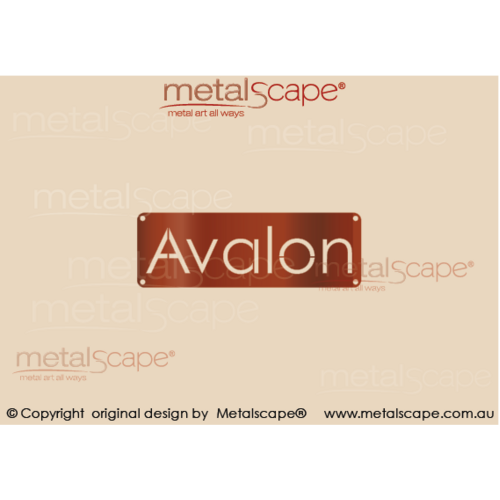 Metalscape - Farm Property Signs- Basic Cut Out Lettering Panel